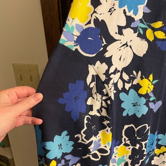 Jessica London Women's Plus Size Stretch Cotton Tank Maxi Dress Size 22/24 Blue - Picture 6 of 8